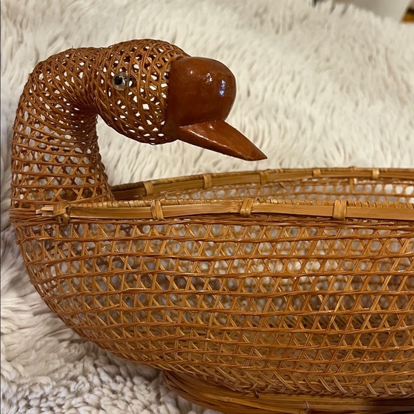 3 Handcrafted Woven Duck Baskets - Picture 4 of 11
